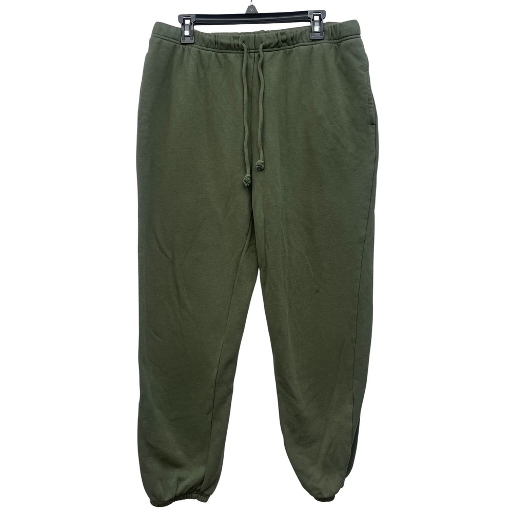No Boundaries Sweatpants Jogger Olive Green‎ Mens L 36-38 Fleece